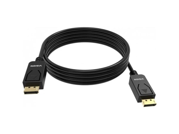 Vision - DisplayPort-kabel - DisplayPort (hann) til DisplayPort (hann) - DisplayPort 1.4 - 2 m - 8K 60Hz støtte - svart