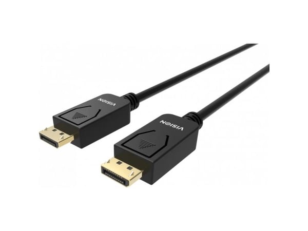 Vision - DisplayPort-kabel - DisplayPort (hann) til DisplayPort (hann) - DisplayPort 1.4 - 2 m - 8K 60Hz støtte - svart