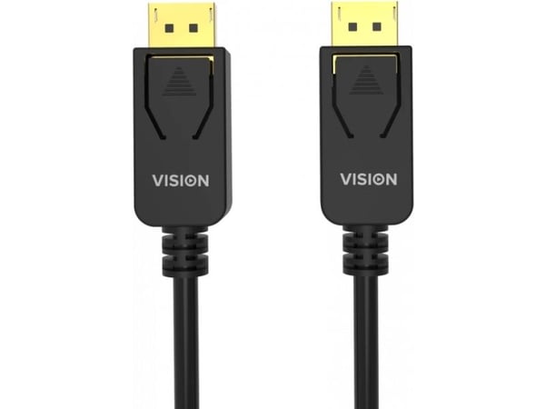 Vision - DisplayPort-kabel - DisplayPort (hann) til DisplayPort (hann) - DisplayPort 1.4 - 2 m - 8K 60Hz støtte - svart