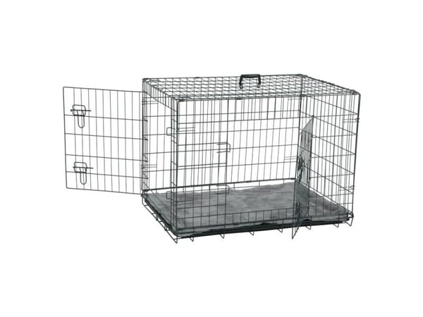 Zolux ZOLUX NOMAD 2-i-1 hundekasse med gulvmatte - 61x46x51 cm