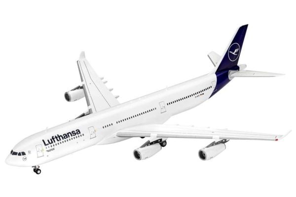 Revell 03803 A340-300 Lufthansa New Livery flygplansbyggsats 1:144 (03803)