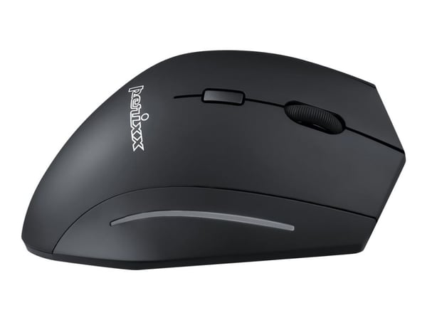 Perixx PERIMICE-608 - Mus - høyrehendt - optisk - 6 knapper - trådløs - 2.4 GHz - USB trådløs mottaker - svart