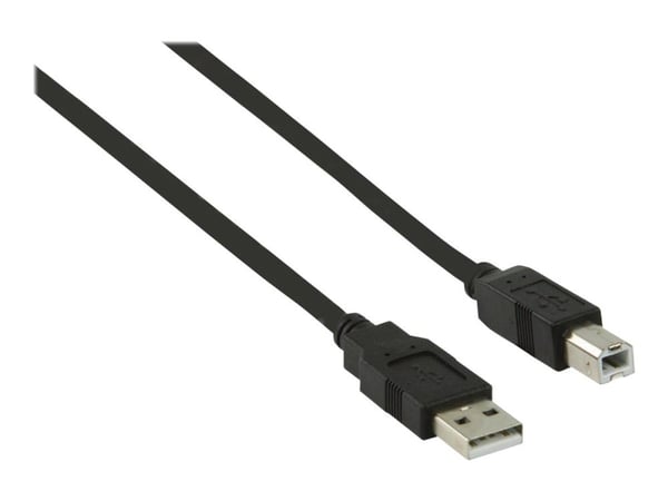 Nedis - USB-kabel - USB (hann) til USB-type B (hann) - USB 2.0 - 2 m - svart