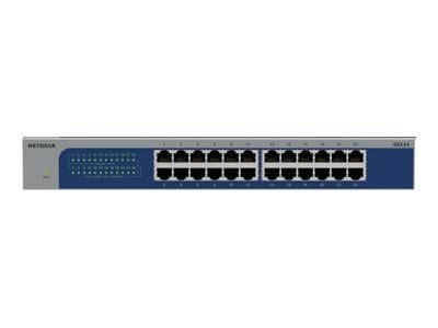 NETGEAR GS524v3 - Switch - 24 x 10/100/1000 - rackmonterbar, väggmonterbar