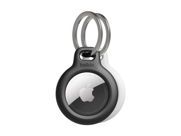 Belkin Secure Holder, Kotelo, musta, Valkoinen, Apple, Naarmuuntumisenkestävä, AirTag, 2 kpl