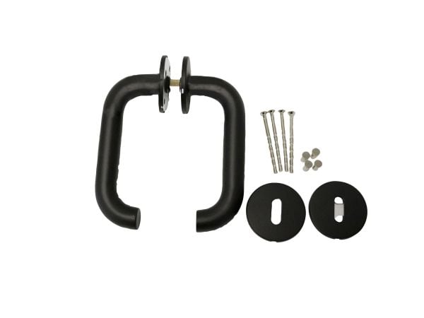 Home>it® dørgreb med U-greb 19 mm. mattsort