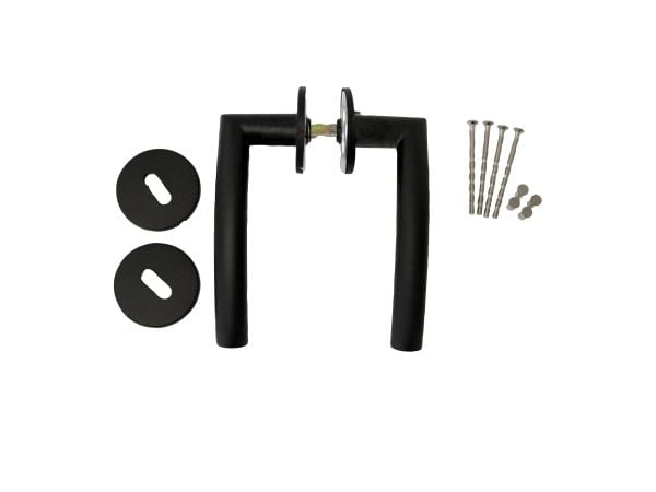 Home>it® dørgreb med B-greb 19 mm. mattsort