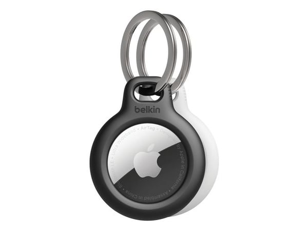 Belkin Secure Holder, Kotelo, musta, Valkoinen, Apple, Naarmuuntumisenkestävä, AirTag, 2 kpl
