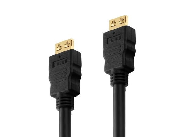 Purelink PureInstall - HDMI-kabel med Ethernet - HDMI hann til HDMI hann - 1 m - trippel beskyttelse - svart
