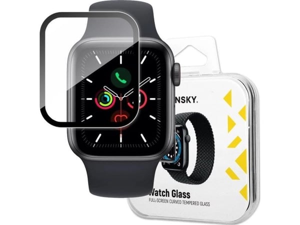 Wozinsky herdet smartklokke-glass hybrid til Apple Watch 6/5/4/SE 44 mm, sort