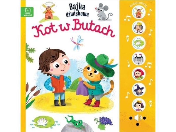 Aksjomat Ksiazeczka Nacisnij i posluchaj! Lydfortelling. Katt i støvler