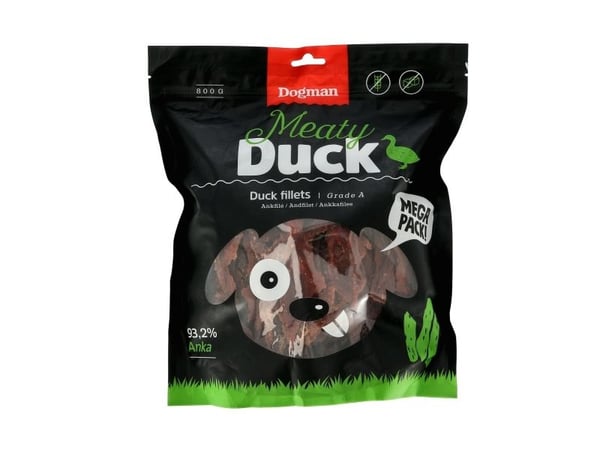 Dogman Meaty Duck Fillets Hundgodis 800g