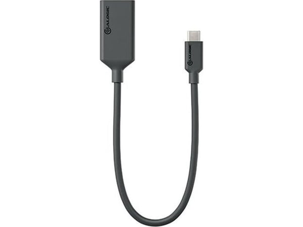 ALOGIC Elements Series - Videoadapteri - 24 pin USB-C han til HDMI hun - 20 cm - mørkegrå - 4K60Hz (4096 x 2160) tuki, 1080p tuki 240 Hz, 3D-videotuki