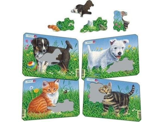 Larsen Puzzle Cats and Dogs Mini