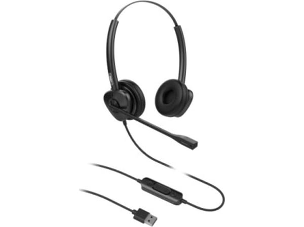 Fanvil HT302-U, Koblet med ledninger (ikke trådløs), Kontor/kundesenter, 20 - 20000 Hz, 95 g, Hodesett, Sort