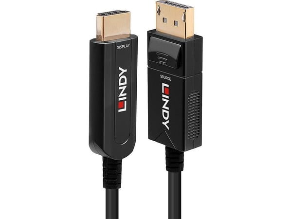 Lindy 38493, 40 m, DisplayPort, HDMI-tyyppi A (vakio), Uros, Uros, Suora