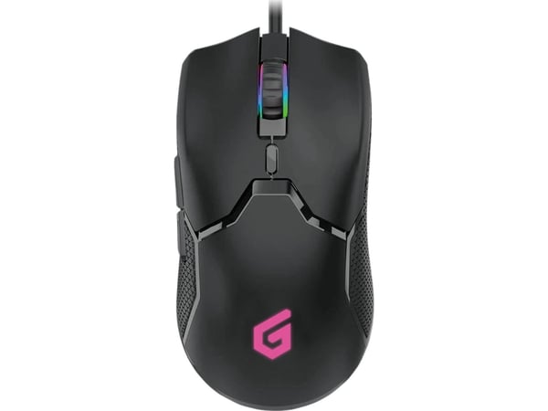 Conceptronic DJEBBEL05B 6D - Mus - ergonomisk - høyrehendt - optisk - 6 knapper - kablet - USB 2.0 - svart
