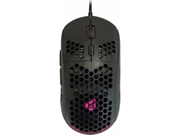 Conceptronic DJEBBEL04B 6D - Mus - honeycomb shell - høyrehendt - optisk - 6 knapper - kablet - USB 2.0 - svart