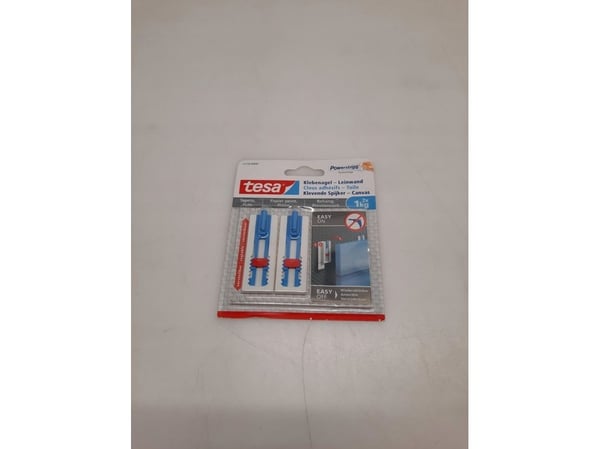 TESA 77778-00000-01, Innendørs, Bildekrok, Blå, Hvit, Polystirol, Limstrimmel, 1 kg