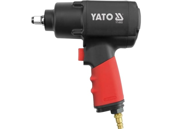 Yato YT-0953, Slagtrekker, Sort, Rød, 1356 Nm, 480 l/min, 6,3 stang, Trykkluft
