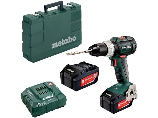 Metabo BS 18 LT BL 18 V 2 x 4 Ah batteridrevet drill-/skrutrekker