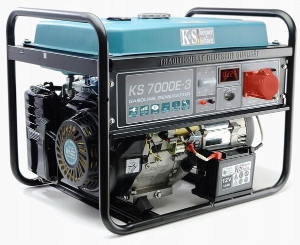 Könner & Söhnen KS 7000E-3 bensinelverk 5,0 kW 230/400 V elstart
