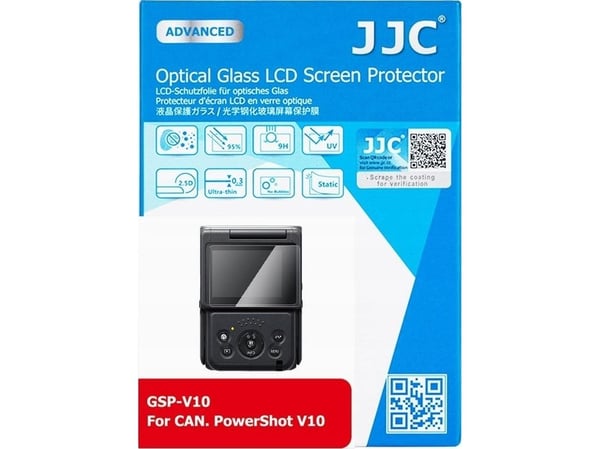 JJC glass skjermbeskytter til Canon Powershot V10 / GSP-V10 LCD