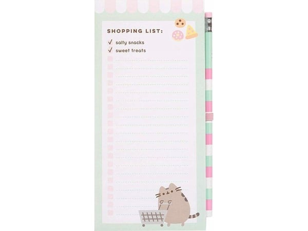 Pusheen magnetisk handleliste til kjøleskap Foodie (10 x 21 cm)