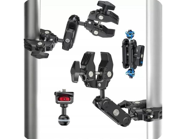 Ulanzi Monteringsholder Vice Magic Arm 2x Clip Clamp + 3D Head 1/4"" / Ulanzi C017 / C046gbb1