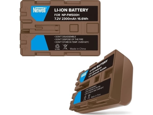 Oppladbart batteri Newell NEWELL, erstatningsbatteri NP-FM500H, USB-C til Sony