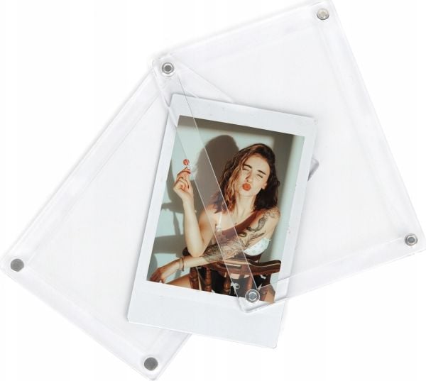 LoveInstant magnetisk fotolomme 2x bilde for Canon Polaroid HP Kodak Agfa zink – gjennomsiktig