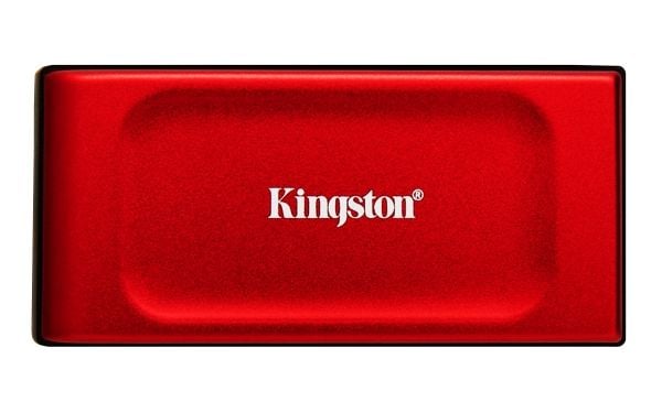Kingston XS1000 - SSD - 1 TB - ekstern (bærbar) - USB 3.2 Gen 2 (USB-C kontakt) - rød