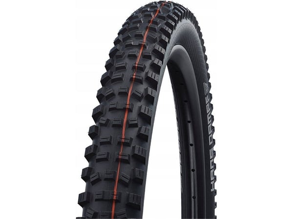 Schwalbe Hans Dampf, 29", MTB, Slangeløst, Foldevulst, Off-road, Sort, Oransje