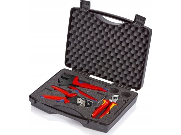 Knipex 97 91 01, Blå, Rød, Gult, 280 mm, 80 mm, 1,96 kg, 3 verktøy