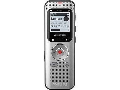 Philips Voice Tracer DVT2015, 2370 t, høy kvalitet (HQ), pulskodemodulering (PCM), standardavspilling (SP), superlang avspilling (SLP), MP3, WAV, 8...