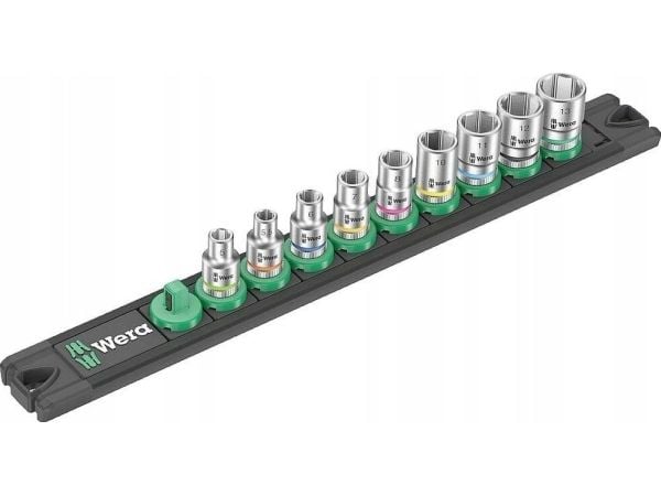 Wera A 4 Zyklop topnøkkelsett tommer 1/4 9 deler 05005400001