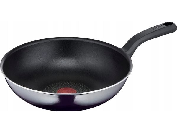 Tefal Resist D5261932, Pyöreä, Vokki-/öljyvokkipannu, Musta, Titaani, 175 °C, Alumiini