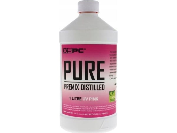 XSPC Pure Coolant, 1 liter - rosa, UV