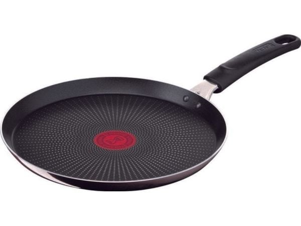 TEFAL D52210 Resist Intense crêpe-panne 25 cm med speileffekt vinrød