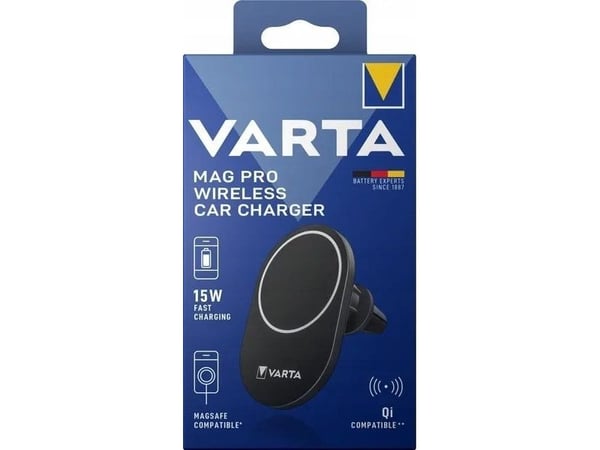Varta Mag Pro - Trådløs ladeholder for bil - 15 watt