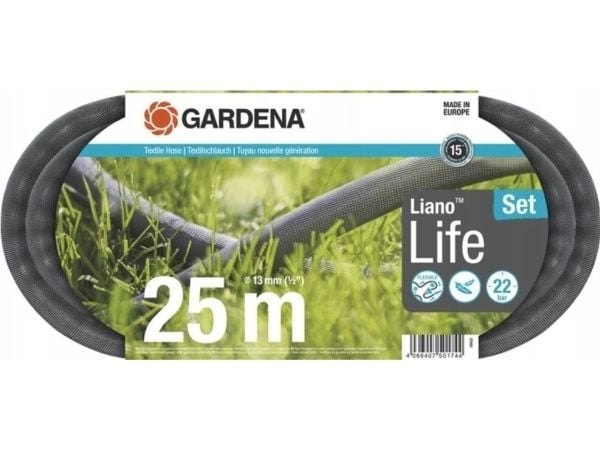 Gardena Hageslange Liano Life 25 m. - Sett