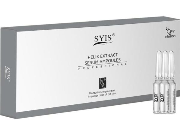 Syis ampuller med helix-ekstrakt serum slimake helix extract 10x3 ml