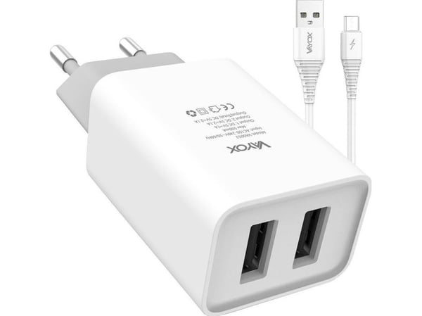 Strømadapter 2x USB 2.1A VA0052micro Vayox