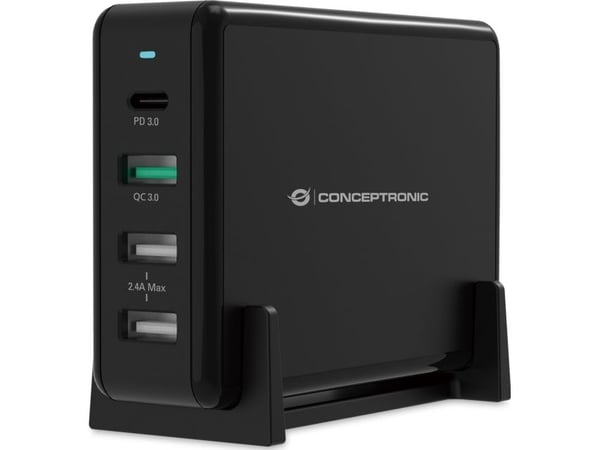 Conceptronic OZUL01B, Sisätila, AC, 5 V, Musta