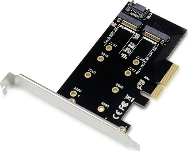 Conceptronic EMRICK05B, PlayStation Network, M.2, PCIe 3.0, Sort, Rustfritt stål, Passiv, China