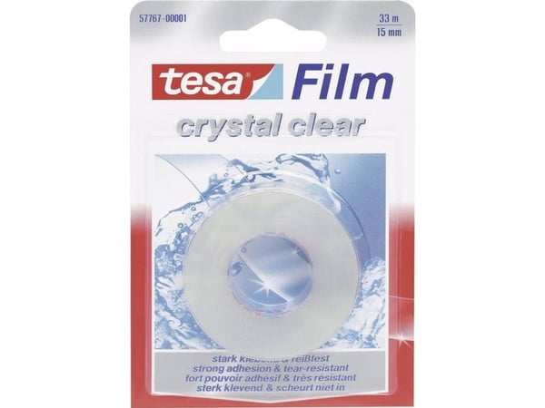 TESA 57767, 33 m, Läpinäkyvä, Polypropeeni (PP), Vahva, 15 mm, 1 kpl