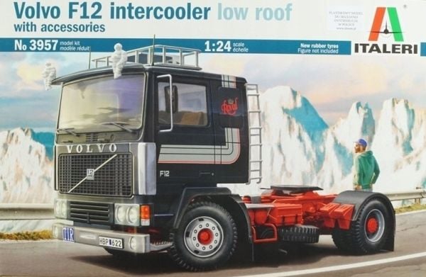 Italeri 3957 Volvo F-12 Intercooler Low Roof Truckmodel byggesæt 1:24