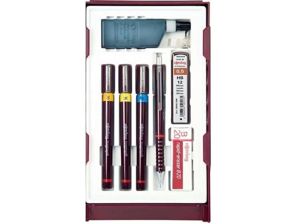 rOtring S0699370 - Fyllepenn - Blekktegning - Sort - 0,2,0,3,0,5 mm - 1 stk.