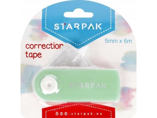 Korrektur i bånd W i tape 5 mm x 6 m pasta grønn STK12/432PG