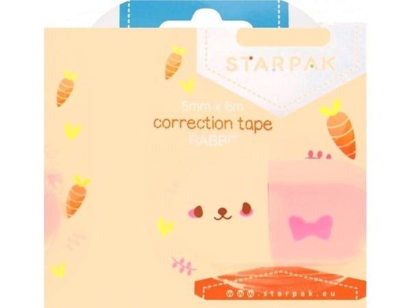 Starpak korrektortape 5 mm x 6 m kanin (12/432)